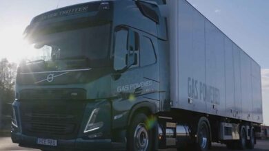 Des camions moins polluant avec une motorisation au gaz.